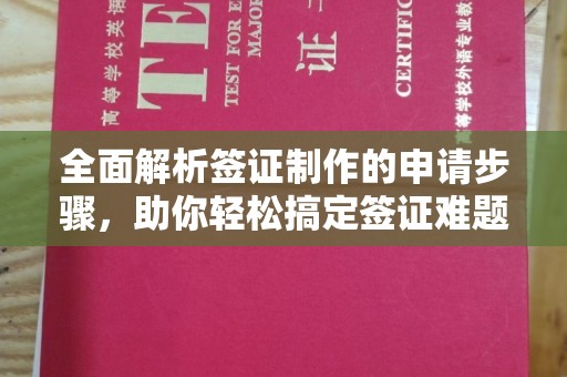 广东全面解析签证制作的申请步骤，助你轻松搞定签证难题
