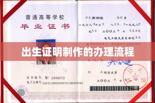 广东出生证明制作的办理流程