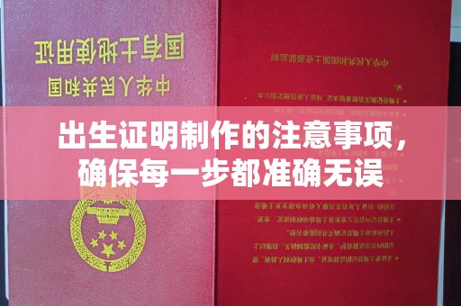 广东出生证明制作的注意事项，确保每一步都准确无误