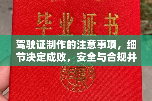 广东驾驶证制作的注意事项，细节决定成败，安全与合规并行
