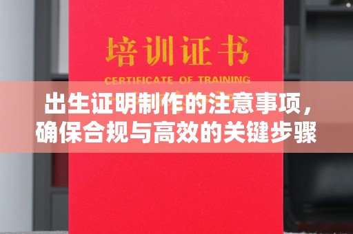 广东出生证明制作的注意事项，确保合规与高效的关键步骤