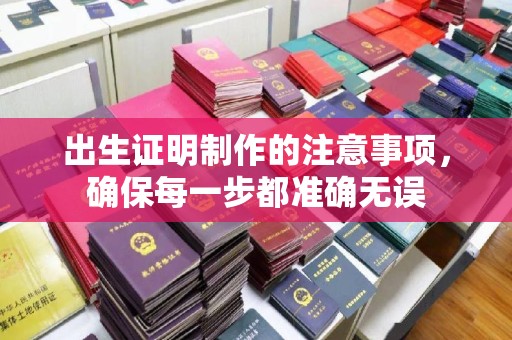 广东出生证明制作的注意事项，确保每一步都准确无误