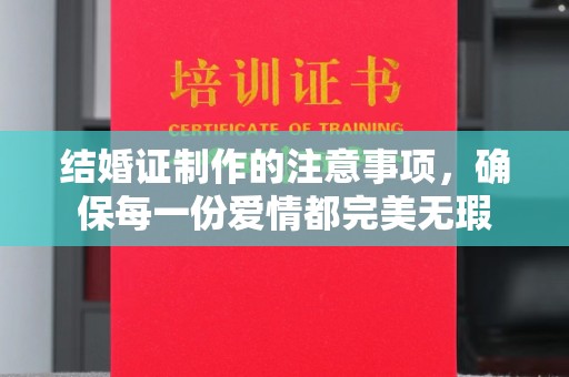 广东结婚证制作的注意事项，确保每一份爱情都完美无瑕