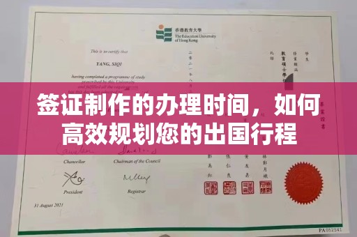 广东签证制作的办理时间，如何高效规划您的出国行程