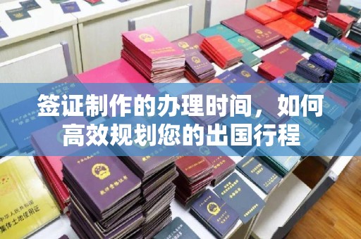 广东签证制作的办理时间，如何高效规划您的出国行程