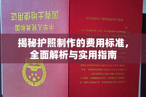 广东揭秘护照制作的费用标准，全面解析与实用指南