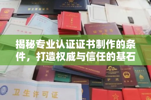 广东揭秘专业认证证书制作的条件，打造权威与信任的基石