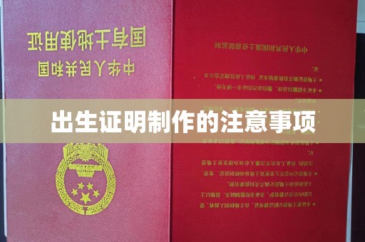 广东出生证明制作的注意事项