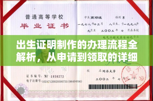 广东出生证明制作的办理流程全解析，从申请到领取的详细指南