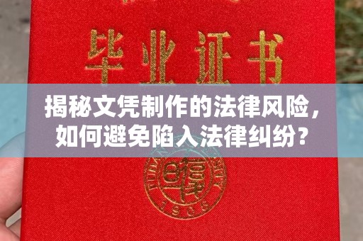 广东揭秘文凭制作的法律风险，如何避免陷入法律纠纷？